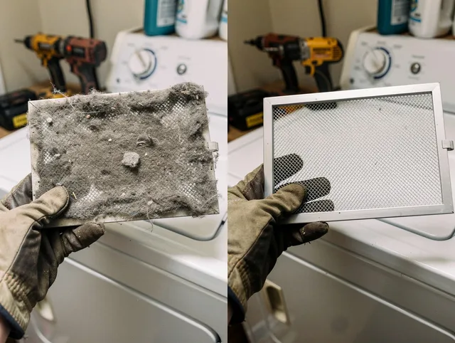 Professional lint trap cleaning by Brook Park Dryer Vent Cleaning in Brook Park