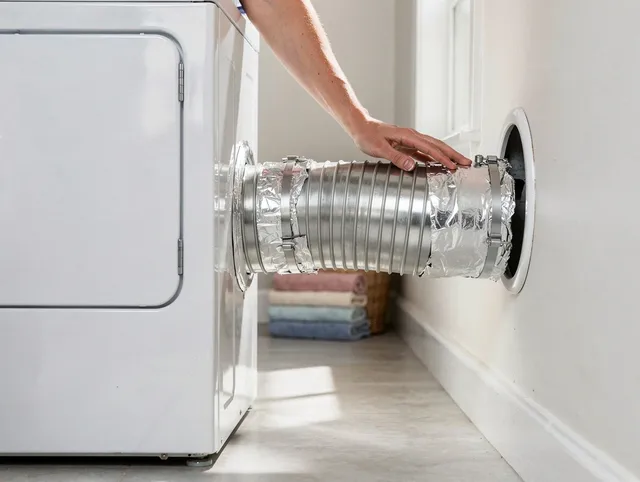 Professional dryer vent hose installation by Brook Park Dryer Vent Cleaning in Brook Park