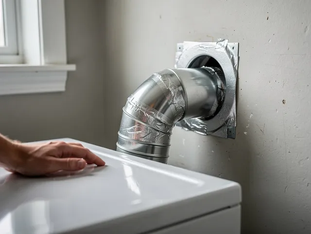 Brook Park Dryer Vent Cleaning expert performing professional dryer vent repair and installation in Brook Park